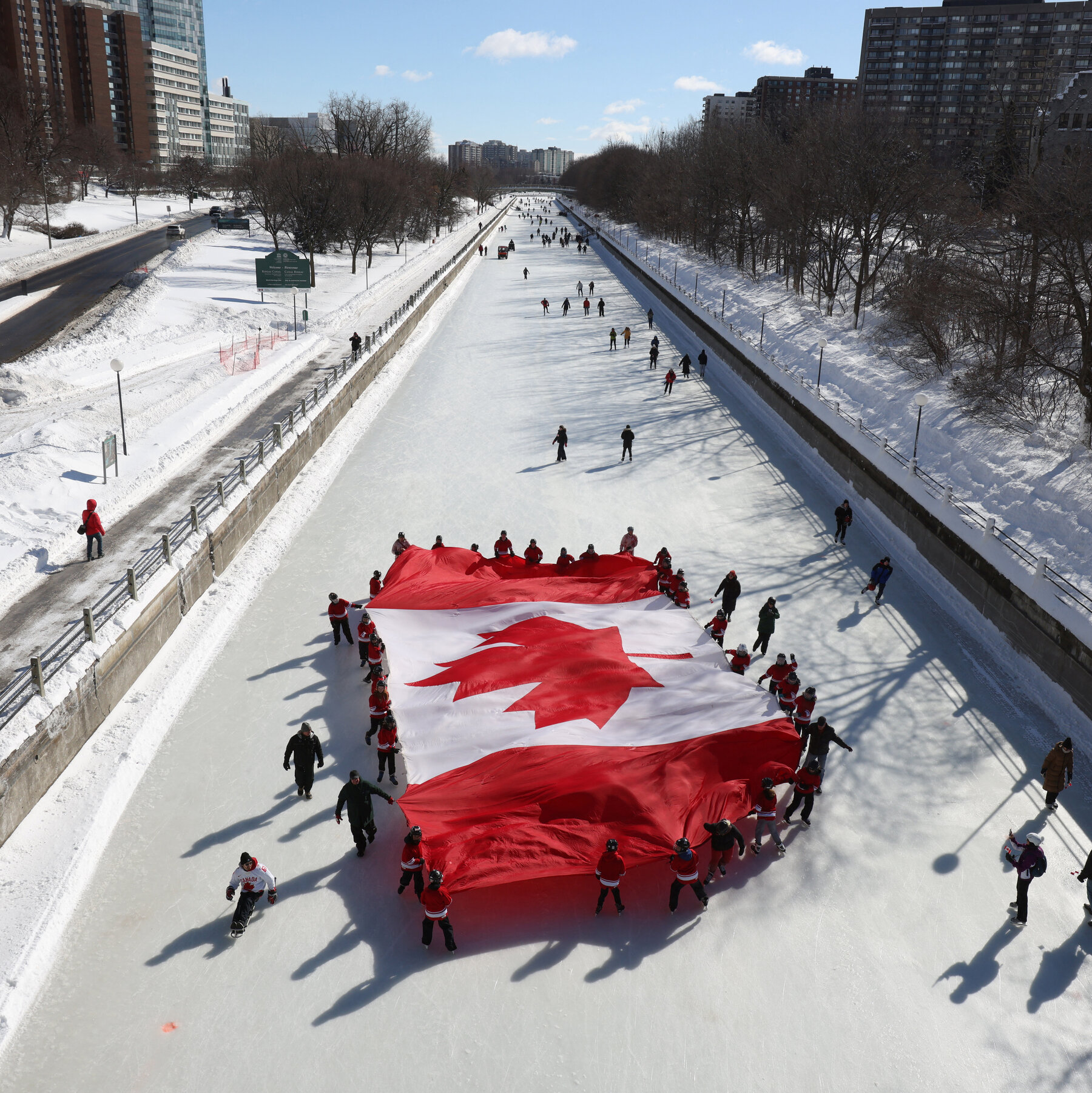 Rejecting Trump’s Call to Annex Their Nation, Canadians Rally Around the Flag