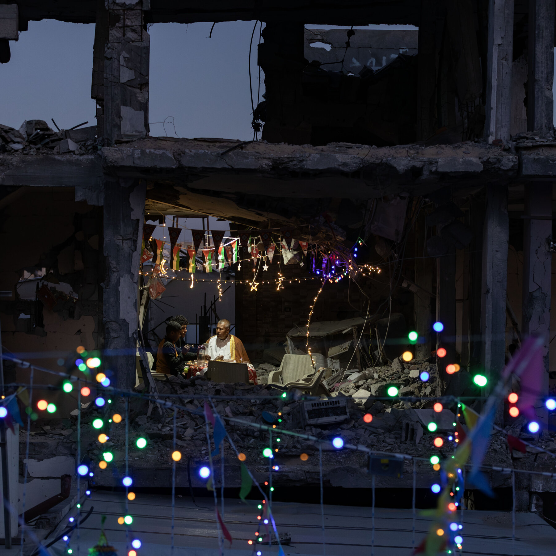 Gazans Mark a Somber Ramadan Amid the Rubble